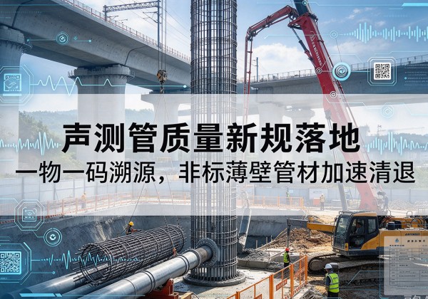 东西湖声测管质量新规落地，一物一码溯源，非标薄壁管材加速清退