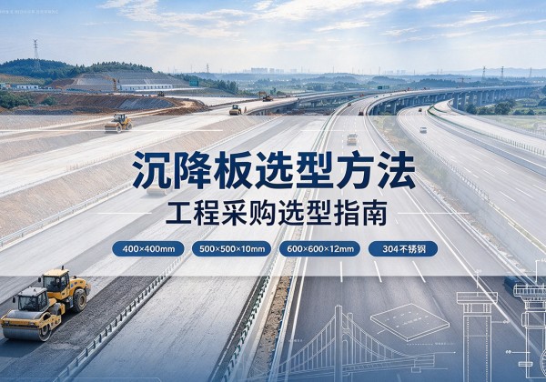 东西湖沉降板选择方法
